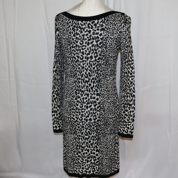 French Connection Dress, Lepard Print figure flattering knit. - Picture 16 of 16